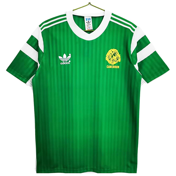 Cameroon home retro jersey first soccer uniform men's football kit top shirt 1990
